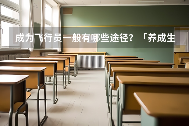 成为飞行员一般有哪些途径？「养成生」、「大改驾」「大毕改」这些都是什么意思？