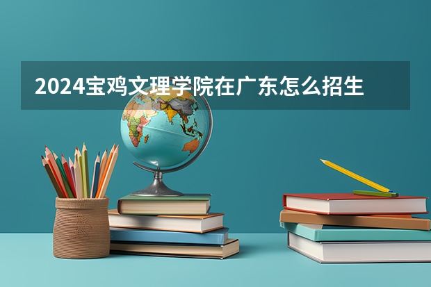 2024宝鸡文理学院在广东怎么招生的