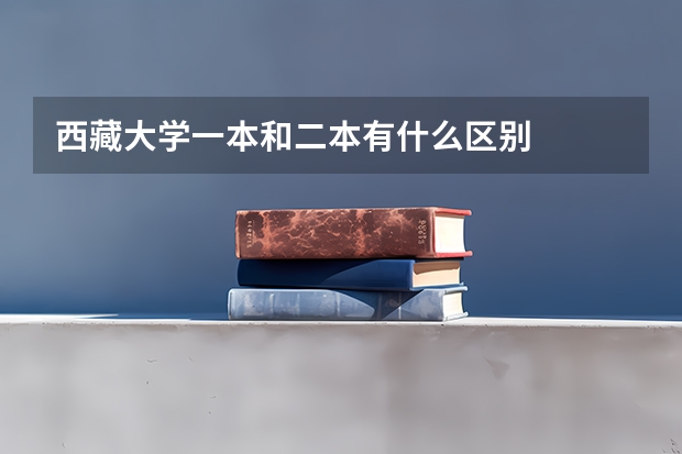 西藏大学一本和二本有什么区别
