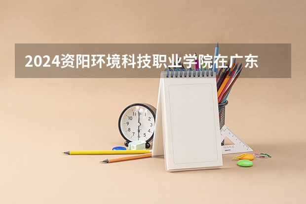 2024资阳环境科技职业学院在广东怎么招生的