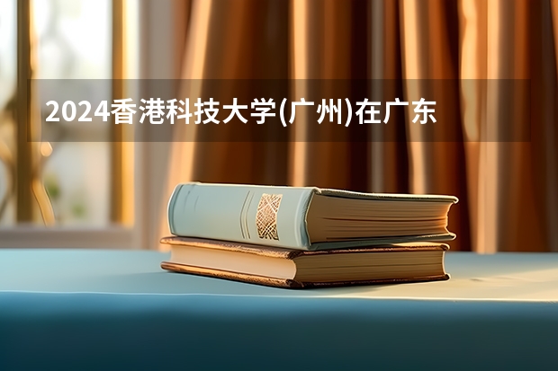 2024香港科技大学(广州)在广东怎么招生的