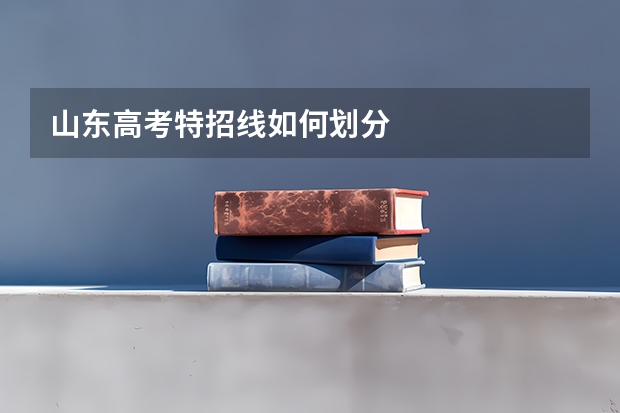 山东高考特招线如何划分