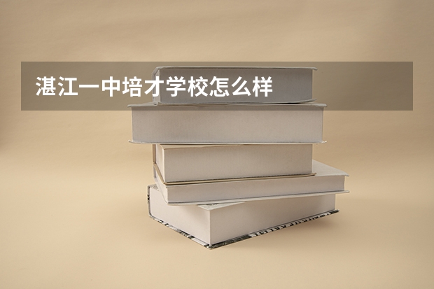 湛江一中培才学校怎么样