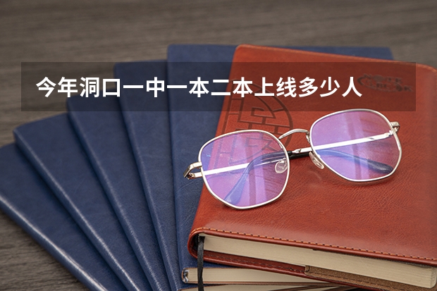 今年洞口一中一本二本上线多少人