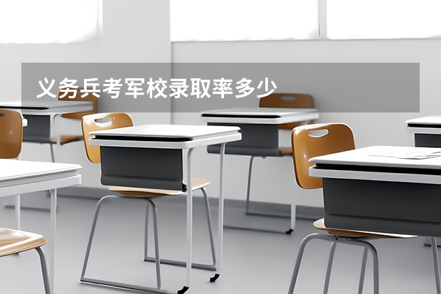 义务兵考军校录取率多少