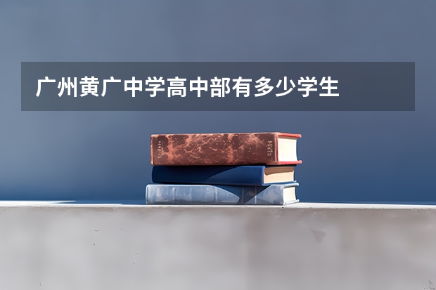 广州黄广中学高中部有多少学生