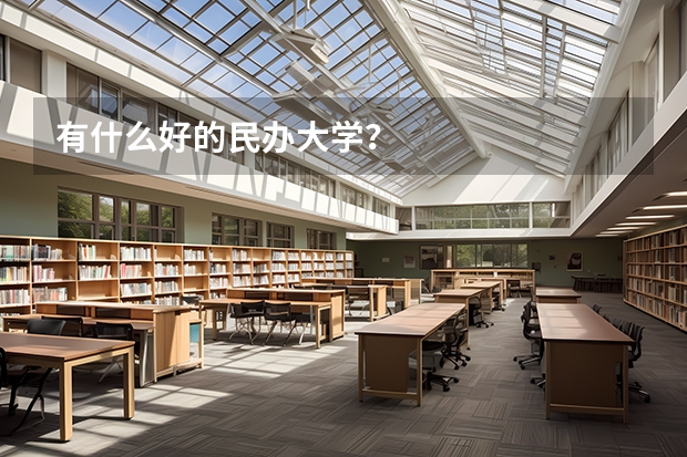 有什么好的民办大学？