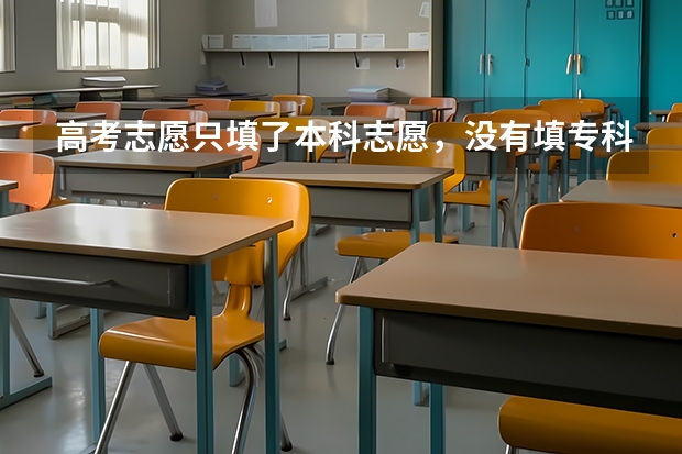 高考志愿只填了本科志愿，没有填专科志愿，那专科征集志愿能填吗？或者还有别的渠道能上专科吗？