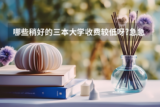 哪些稍好的三本大学收费较低呀?急急急