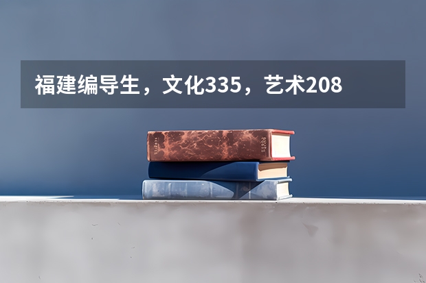 福建编导生，文化335，艺术208，可以上什么学校！！急！！