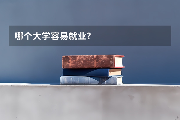哪个大学容易就业？