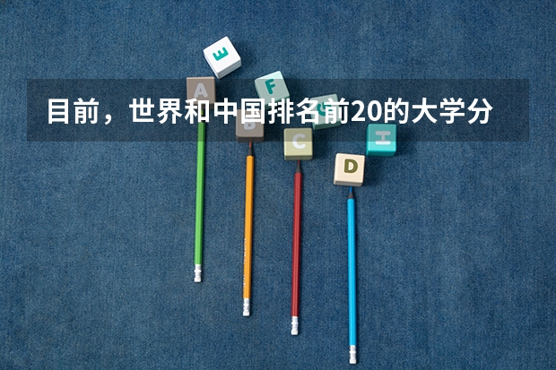 目前，世界和中国排名前20的大学分别是那几所？？ 中国外国语大学排名