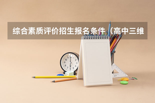综合素质评价招生报名条件（高中三维一体报名需要费用?）