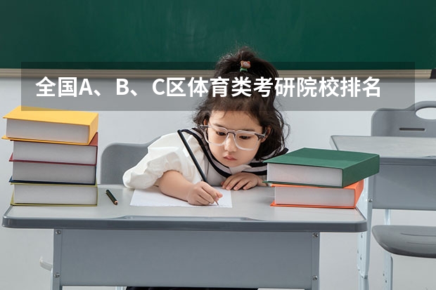 全国A、B、C区体育类考研院校排名表 全国体育专业研究生院校排名
