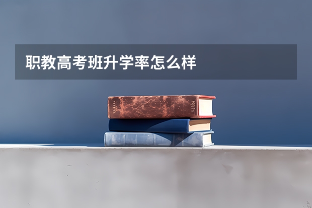 职教高考班升学率怎么样