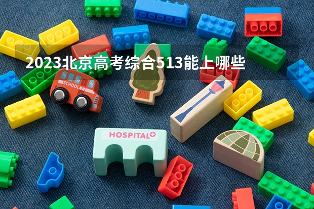 2023北京高考综合513能上哪些大学