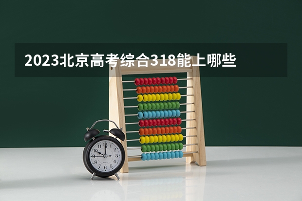 2023北京高考综合318能上哪些大学