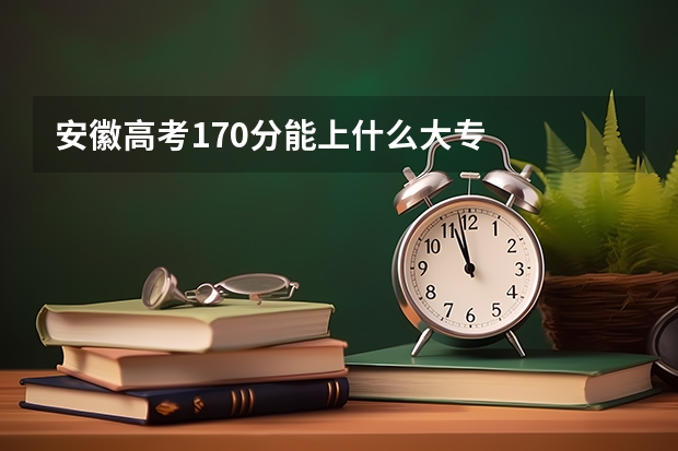 安徽高考170分能上什么大专