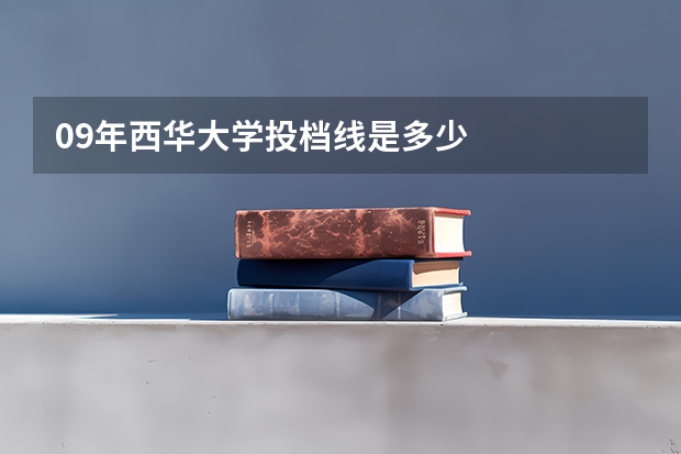 09年西华大学投档线是多少