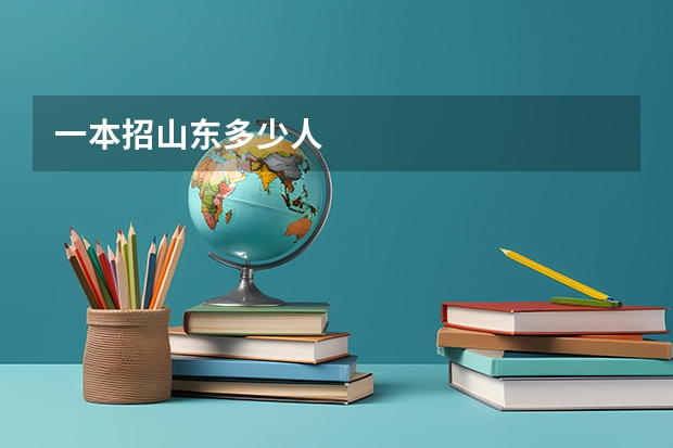 一本招山东多少人
