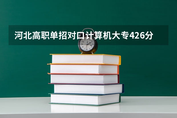 河北高职单招对口计算机大专426分能上吗