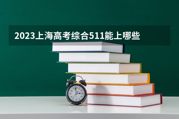 2023上海高考综合511能上哪些大学