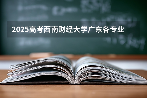 2025高考西南财经大学广东各专业招生人数多少（2026参考）