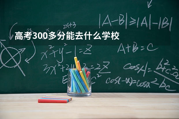高考300多分能去什么学校