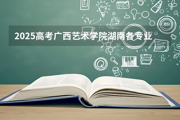 2025高考广西艺术学院湖南各专业招生人数多少（2026参考）