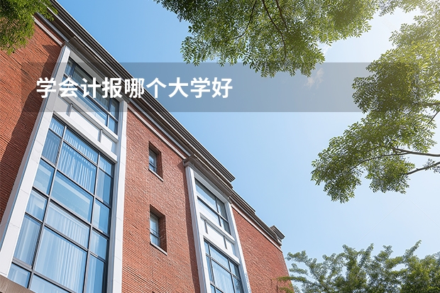 学会计报哪个大学好