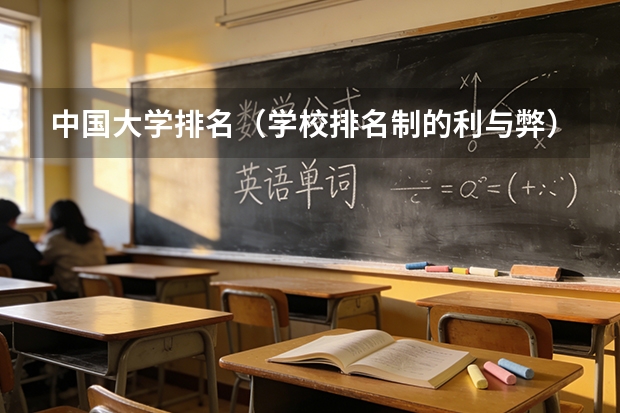 中国大学排名（学校排名制的利与弊）