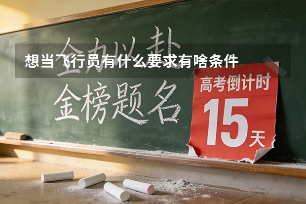 想当飞行员有什么要求有啥条件