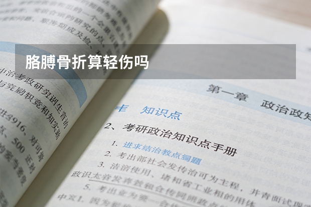 胳膊骨折算轻伤吗