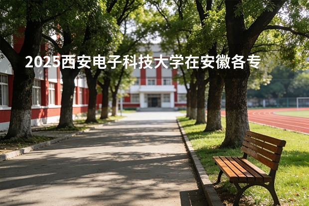 2025西安电子科技大学在安徽各专业招生人数多少（2026参考）