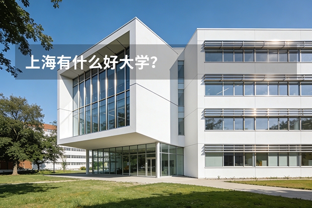 上海有什么好大学？