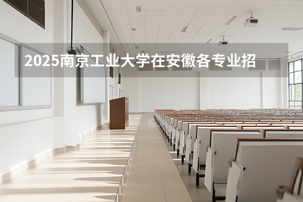 2025南京工业大学在安徽各专业招生人数多少（2026参考）