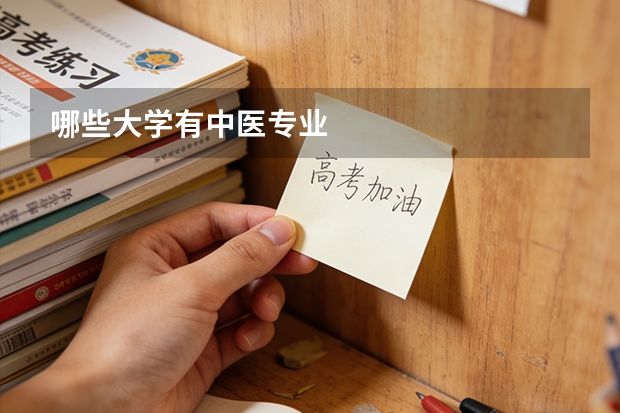 哪些大学有中医专业