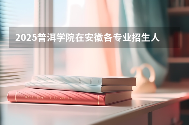 2025普洱学院在安徽各专业招生人数多少（2026参考）