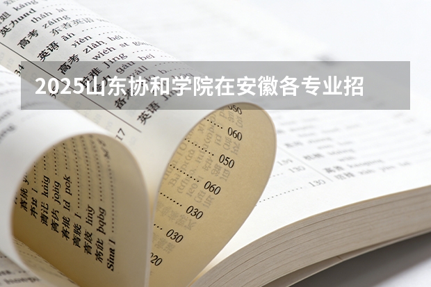 2025山东协和学院在安徽各专业招生人数多少（2026参考）