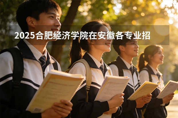 2025合肥经济学院在安徽各专业招生人数多少（2026参考）