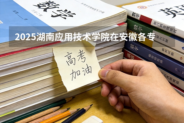 2025湖南应用技术学院在安徽各专业招生人数多少（2026参考）