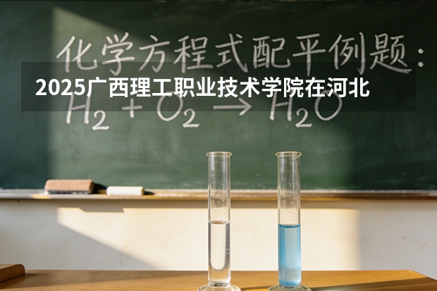 2025广西理工职业技术学院在河北各专业招生人数多少（2026参考）