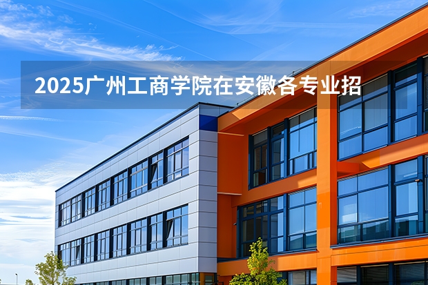 2025广州工商学院在安徽各专业招生人数多少（2026参考）