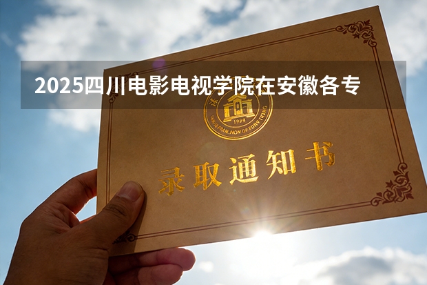 2025四川电影电视学院在安徽各专业招生人数多少（2026参考）