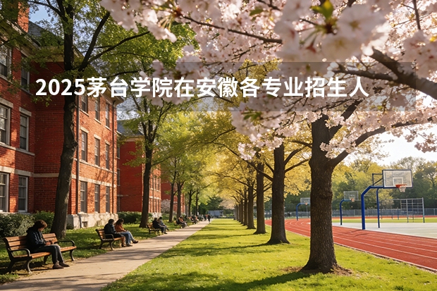 2025茅台学院在安徽各专业招生人数多少（2026参考）