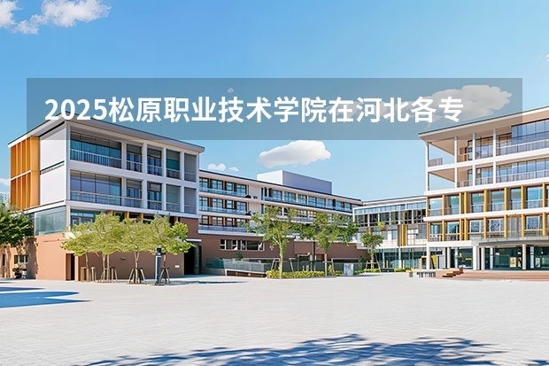 2025松原职业技术学院在河北各专业招生人数多少（2026参考）