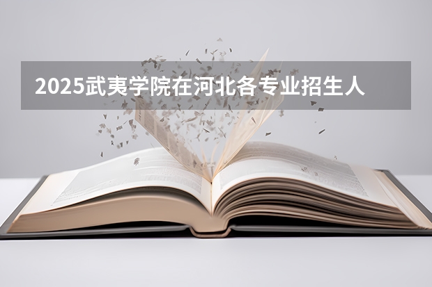 2025武夷学院在河北各专业招生人数多少（2026参考）
