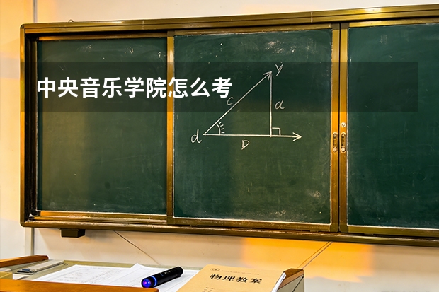 中央音乐学院怎么考