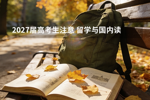 2027届高考生注意 留学与国内读研的对比要点
