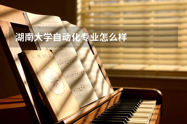 湖南大学自动化专业怎么样